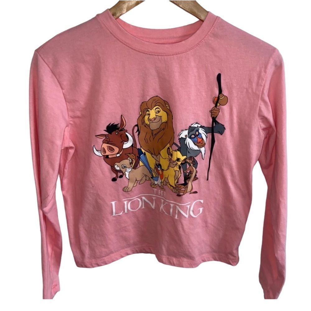 The lion king pink cropped long sleeve